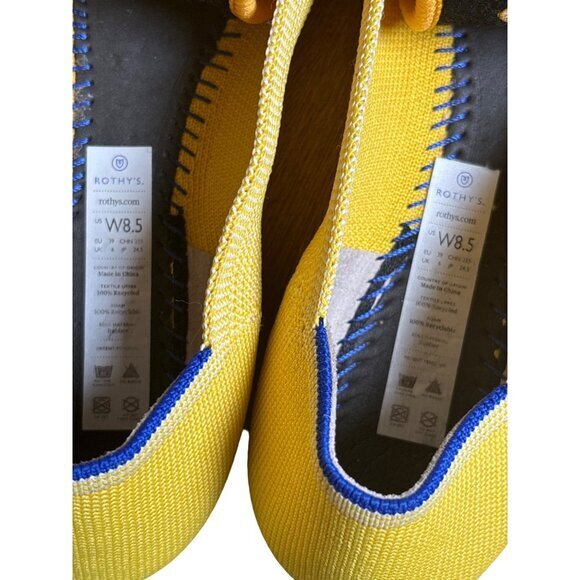 Rothy's The Point Shoe Size 8.5 Sunshine Yellow Retired Minimalist Office NWOB - Picture 10 of 10
